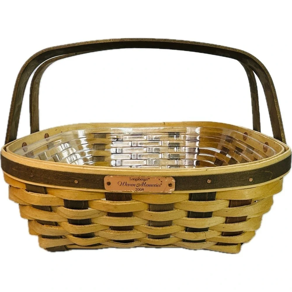 Longaberger ACT WOVEN MEMORIES‎ BASKET 2008 with Protector